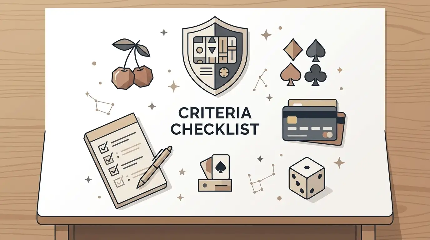 Editorial decision checklist for evaluating an online casino in the UK