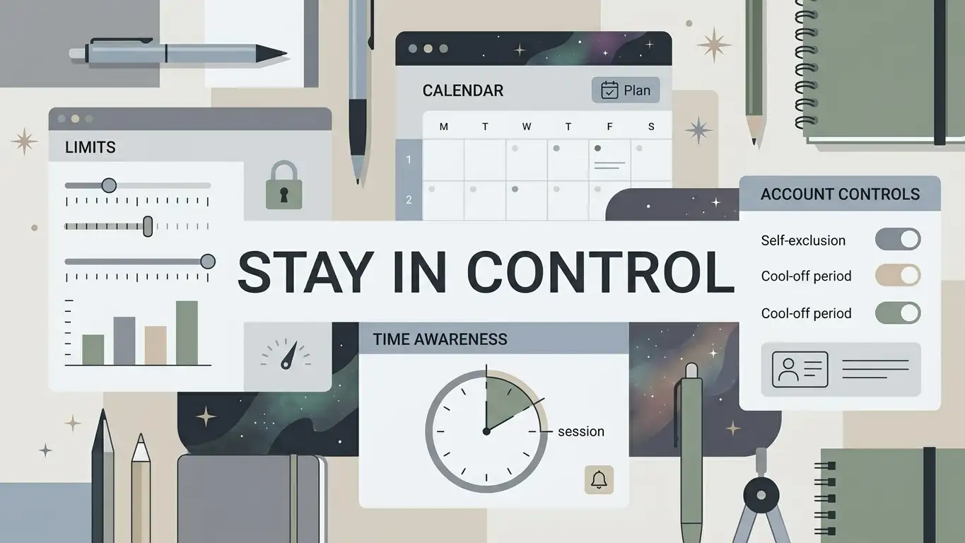 Illustration of practical safer gambling controls and account limits